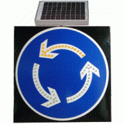 石家庄交通安全标志牌 太阳能环岛标志牌
