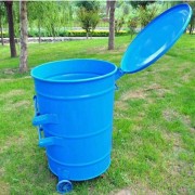 环卫圆桶300升铁垃圾桶 材料环保美观耐用