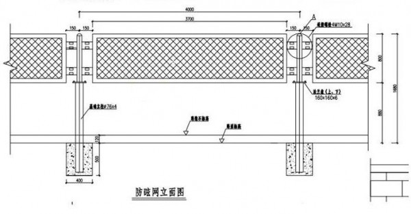 DH217型深圳铁丝网围栏规格图
