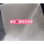 泉州成品无纺布经二次加工驻 而成的夏日专用薄荷+清凉无纺布