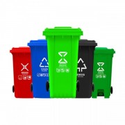 塑料垃圾桶 240L加厚分类垃圾桶 武汉垃圾桶厂家 供应户外挂车垃圾桶
