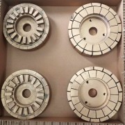 加工定制青铜轮 片用半年金属烧结耐磨砂轮铸铁球铁铸钢件打磨轮