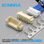 康瑞电子1.25mm间距精仿JST SHR-15V-S-B连接件 单排180度针座